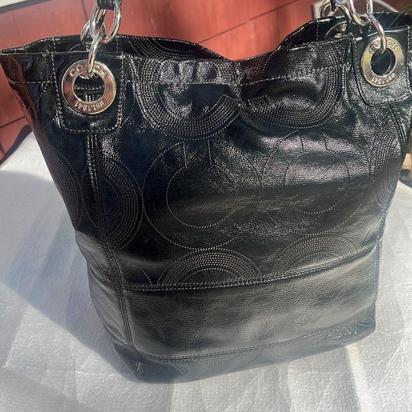 Coach Alex patent leather tote - Picture 6 of 16